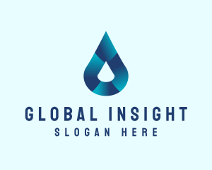 Gradient Water Droplet Logo