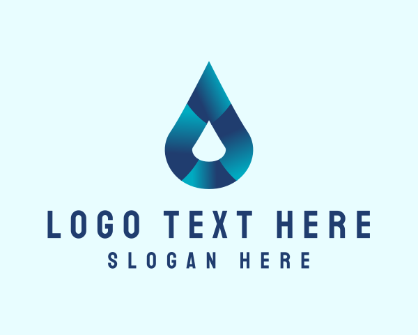 H2o logo example 1