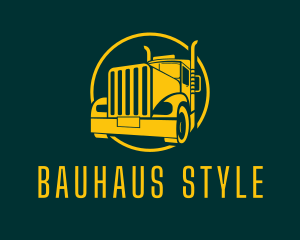 Trailer Truck Vehicle logo design