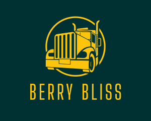 Trailer Truck Vehicle logo design