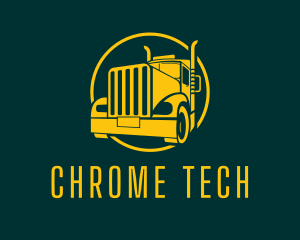 Trailer Truck Vehicle logo design