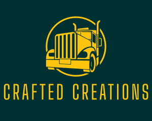 Trailer Truck Vehicle logo design