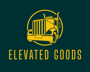 Trailer Truck Vehicle logo design