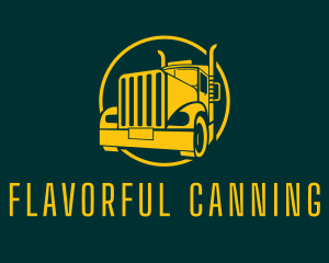 Trailer Truck Vehicle logo design