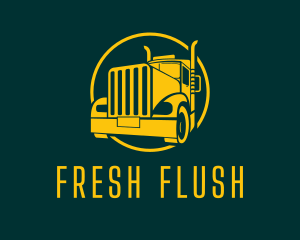 Trailer Truck Vehicle logo design