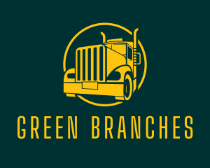 Trailer Truck Vehicle logo design