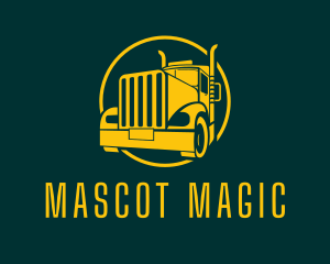 Trailer Truck Vehicle logo design