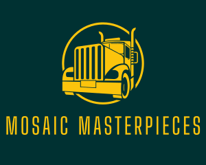 Trailer Truck Vehicle logo design