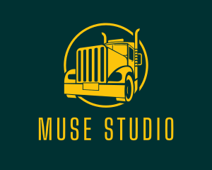 Trailer Truck Vehicle logo design