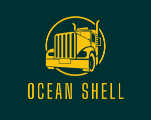 Trailer Truck Vehicle logo design