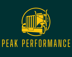 Trailer Truck Vehicle logo design