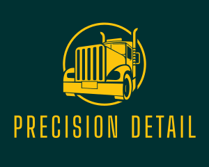 Trailer Truck Vehicle logo design