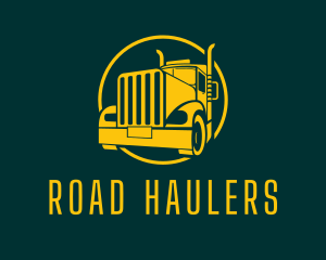 Trailer Truck Vehicle logo