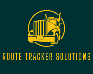 Trailer Truck Vehicle logo design