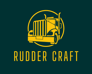 Trailer Truck Vehicle logo design