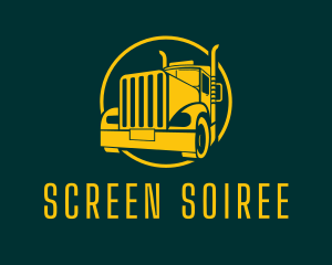 Trailer Truck Vehicle logo design