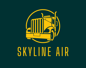 Trailer Truck Vehicle logo