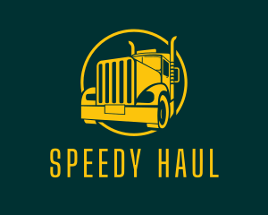 Trailer Truck Vehicle logo design