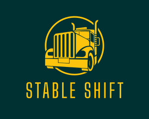 Trailer Truck Vehicle logo