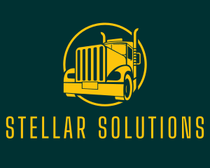 Trailer Truck Vehicle logo design