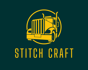 Trailer Truck Vehicle logo design