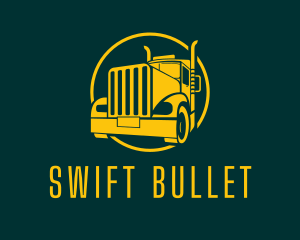 Trailer Truck Vehicle logo design