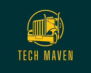 Trailer Truck Vehicle logo design