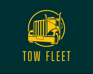 Trailer Truck Vehicle logo