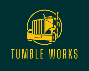 Trailer Truck Vehicle logo design