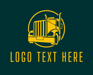 Vehicle - Trailer Truck Vehicle logo design