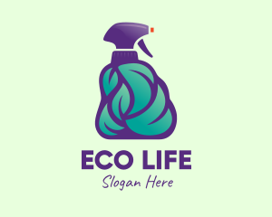 Natural Hand Sprayer Sanitizer logo design