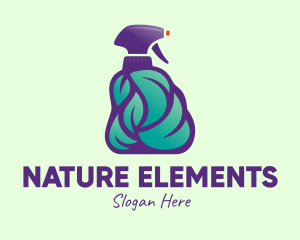 Natural Hand Sprayer Sanitizer logo design