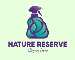 Natural Hand Sprayer Sanitizer logo design