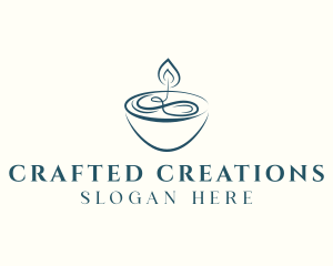 Candle Wellness Spa logo design