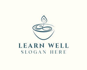 Candle Wellness Spa logo design