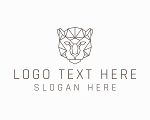 Geometric Jaguar Animal logo