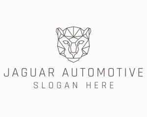 Geometric Jaguar Animal logo