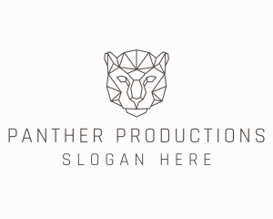 Geometric Jaguar Animal logo design