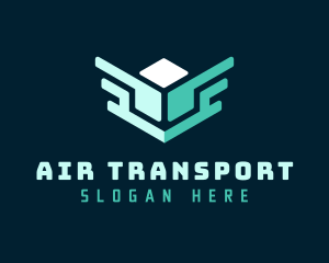 Cube Wings Logistics logo design