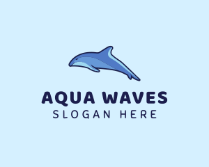 Swimming Wild Dolphin logo
