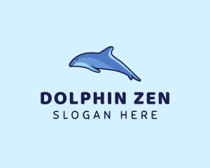 Swimming Wild Dolphin logo