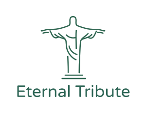 Christ Statue Outline logo