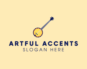 Sunny Banjo Player Music logo design