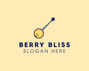 Sunny Banjo Player Music logo design