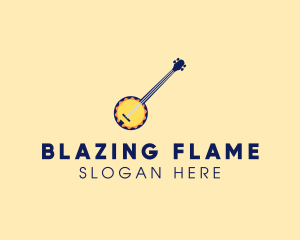 Sunny Banjo Player Music logo design