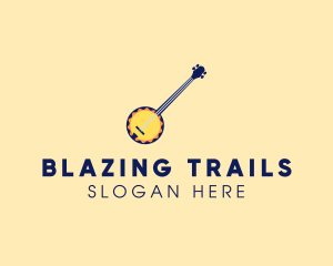 Sunny Banjo Player Music logo design