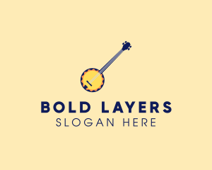 Sunny Banjo Player Music logo design