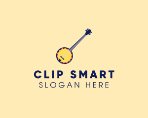 Sunny Banjo Player Music logo design