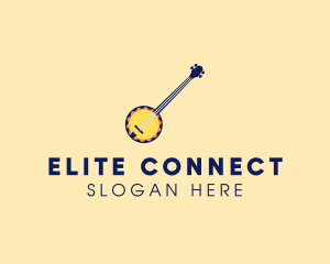 Sunny Banjo Player Music logo design