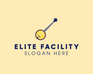 Sunny Banjo Player Music logo design